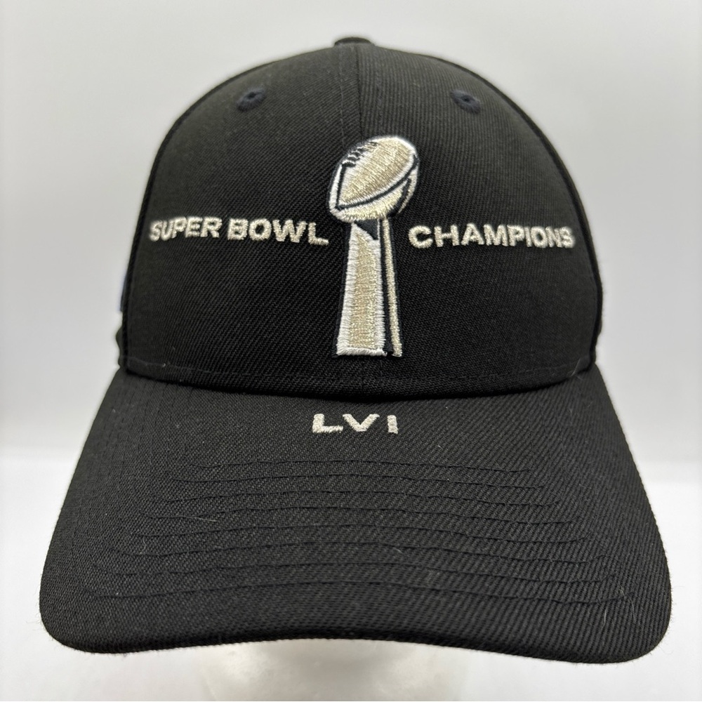 New Era LA Rams Super Bowl LVI Champions Parade 9Forty Snapback Black Hat OSFM